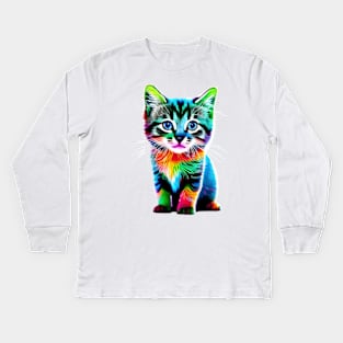 Cute kitten Kids Long Sleeve T-Shirt